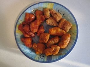 Boneless Wings Boneless Wings are one of my favorite all time appetizers! These boneless bites are fast frying and lightened up with panko bread crumbs. Perfect for a game day option or for a finger food meal. A crowd favorite!