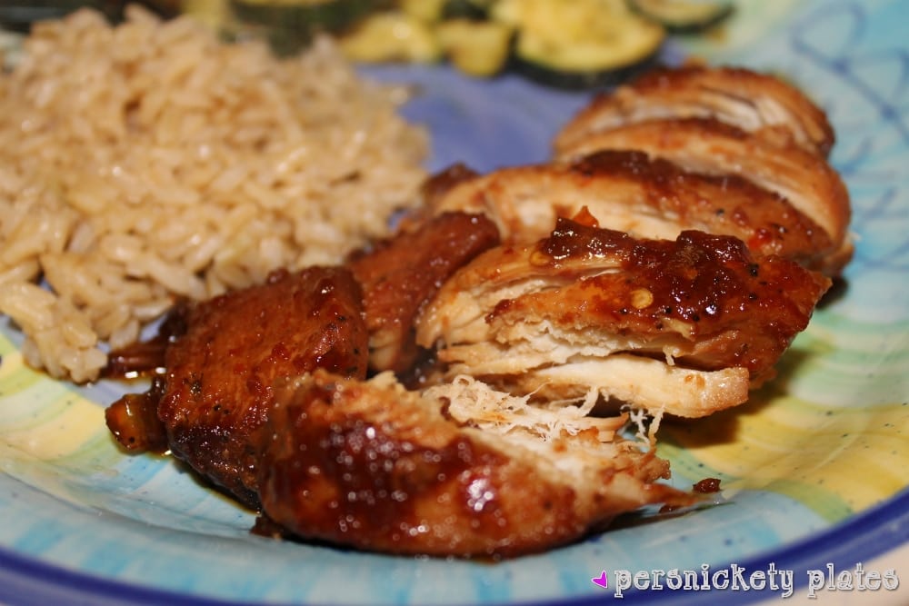 Slow Cooker Honey Bourbon Chicken | Persnickety Plates