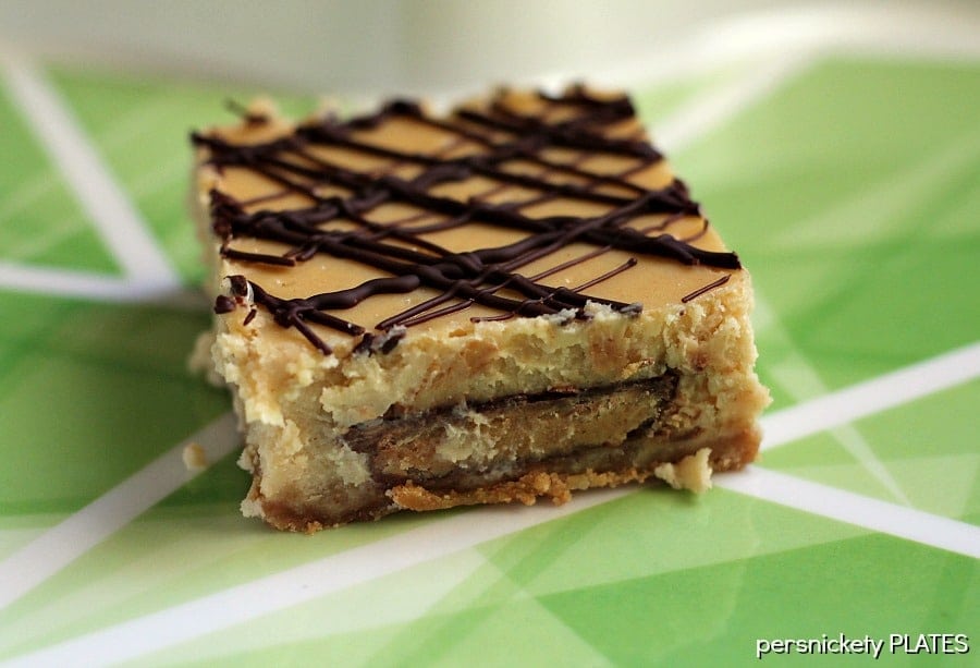 Reese's Peanut Butter Cup Cheesecake Bars | Persnickety Plates Reese's Peanut Butter Cup Cheesecake Bars | Persnickety Plates