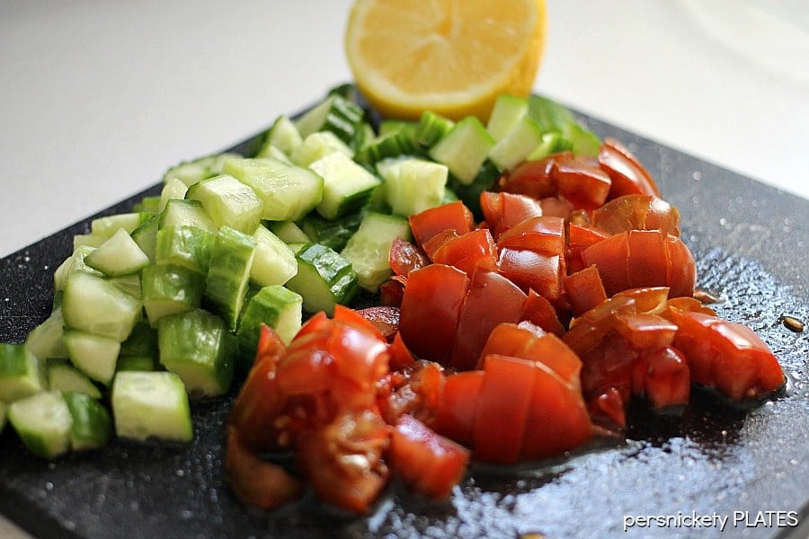 Lentils with Brown Rice & Veggies - a light but flavorful vegetarian meal | Persnickety Plates