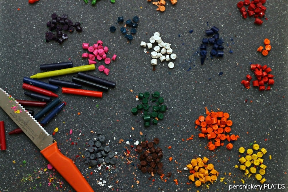DIY Shaped Crayons - recycle your old broken crayons into fun new shapes! | Persnickety Plates