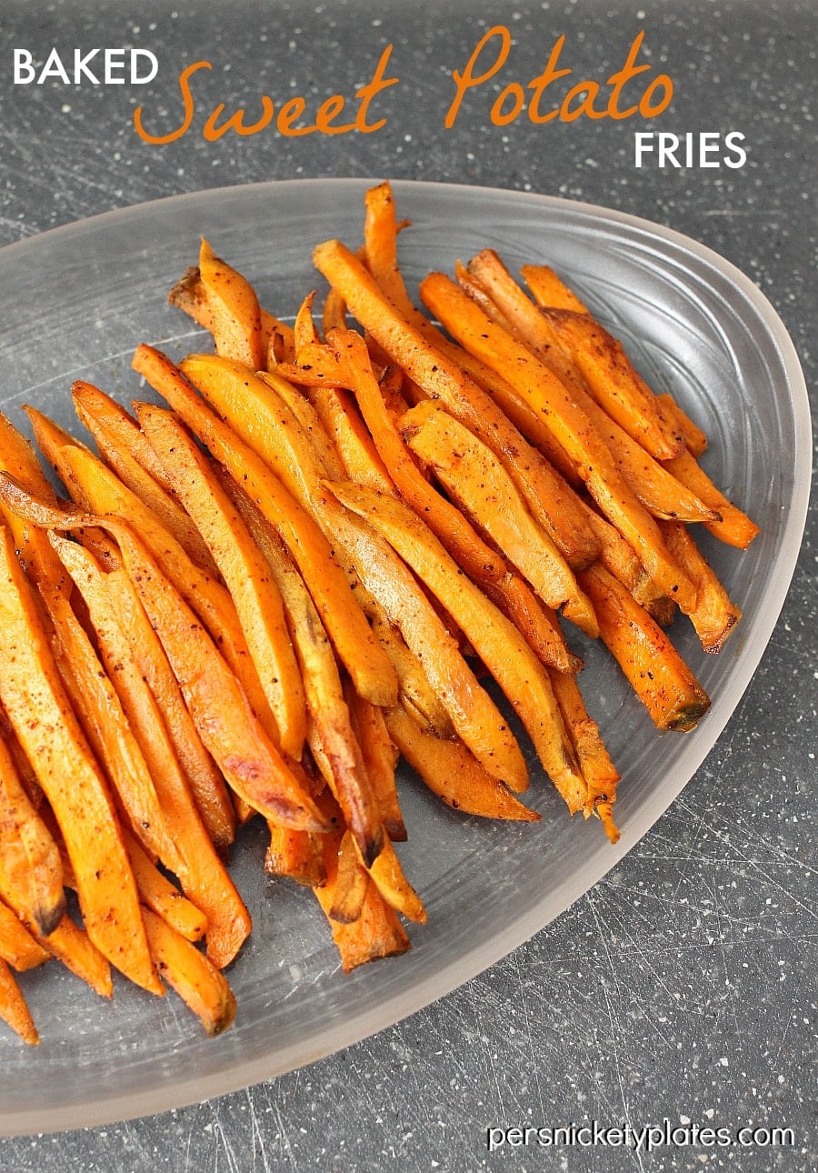 Baked Sweet Potato Fries | Persnickety Plates