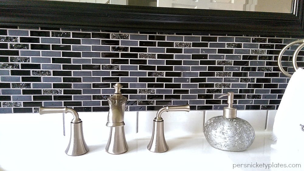 Mosaic Backsplash Close-Up | Persnickety Plates