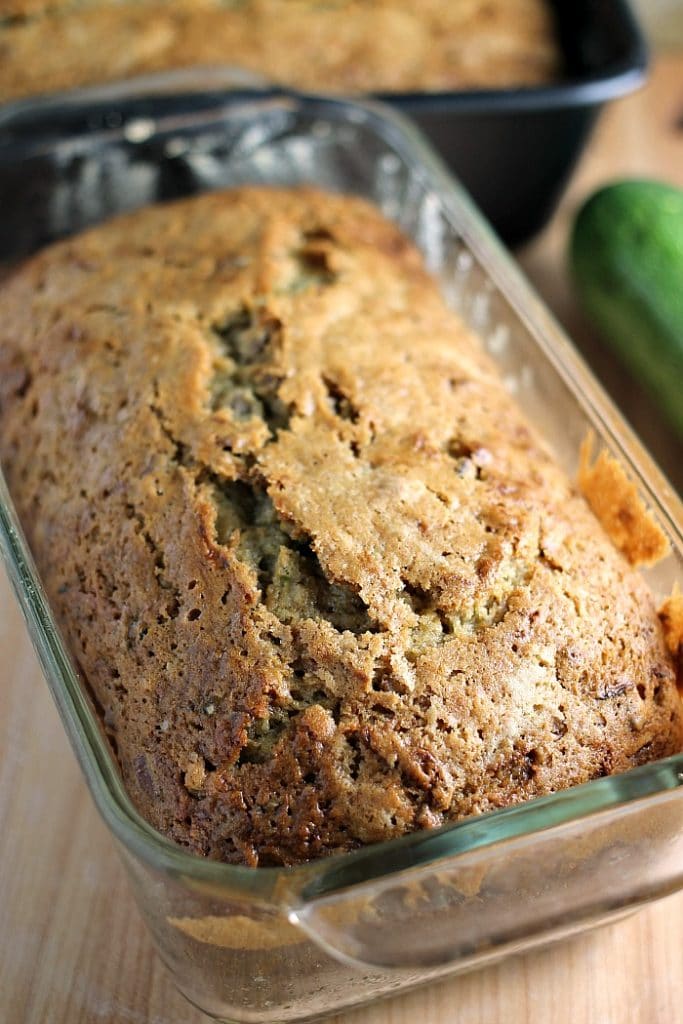 Classic Zucchini Bread filled with pecans (and sometimes chocolate chips!) is a simple but delicious way to use up your summer zucchini crop. | Persnickety Plates