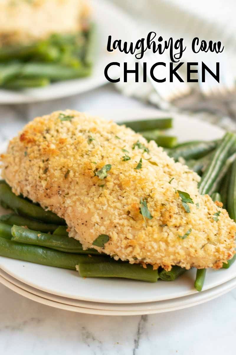 Laughing Cow Chicken is a lightened up version of a stuffed chicken breast. This super easy, 5 ingredient dinner will please your picky eaters and wow your foodies. | www.persnicketyplates.com