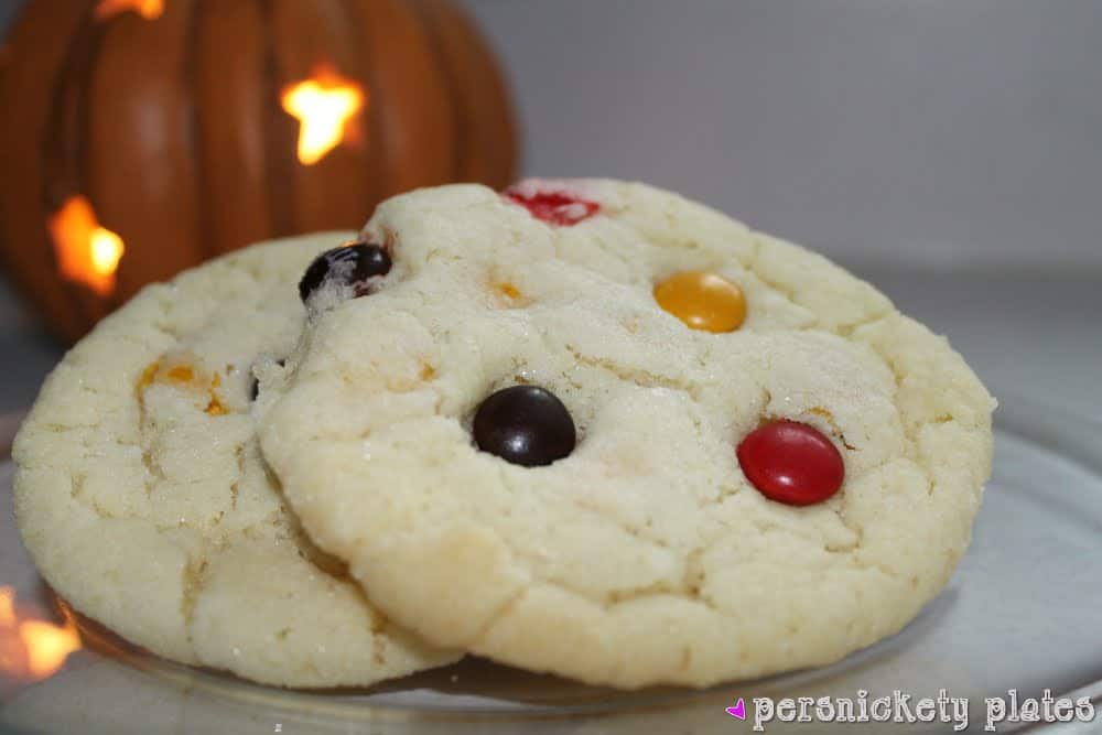Chewy M&M Sugar Cookies | Persnickety Plates