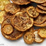 Squash Chips - a healthy alternative to potato chips that pack a ton of flavor! | Persnickety Plates