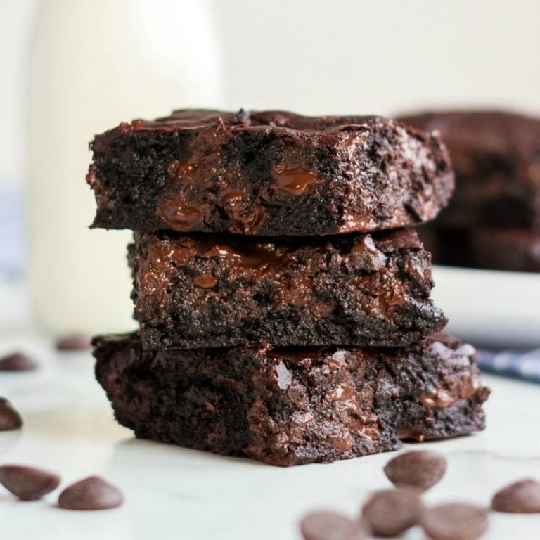 Coconut Oil Dark Chocolate Brownies
