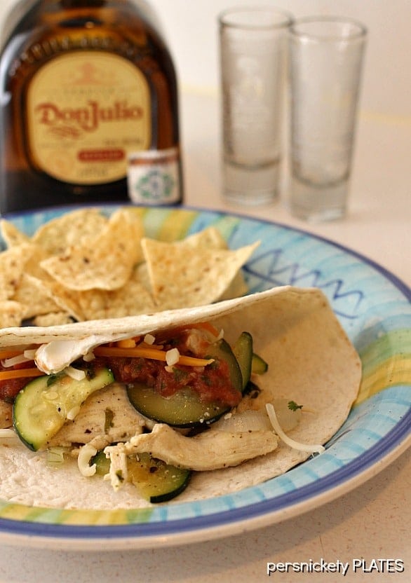 Tequila Lime Chicken Fajitas | Persnickety Plates