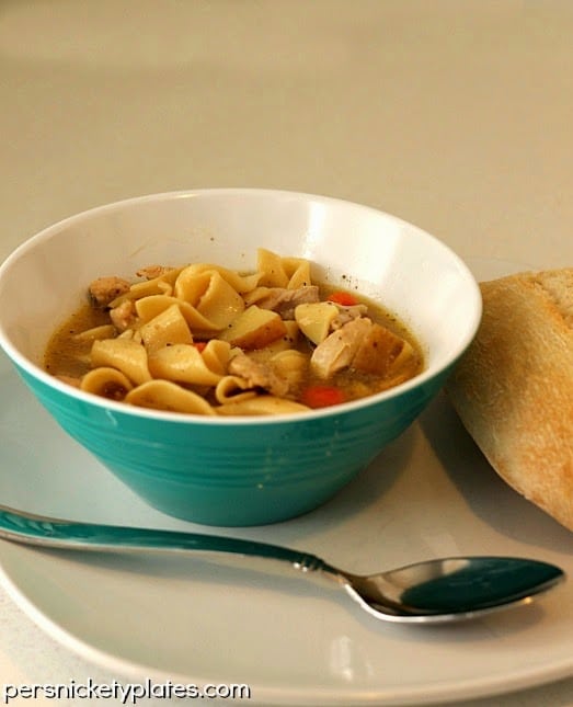 Quick & Easy Chicken Noodle Soup | Persnickety Plates