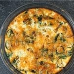 Spinach and Zucchini Frittata - a simple egg & veggie dish that's perfect for breakfast, lunch, or dinner. And it's healthy! | Persnickety Plates