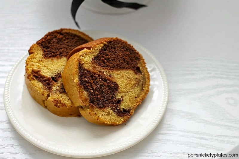 Pumpkin Chocolate Marble Bundt Cake | Persnickety Plates