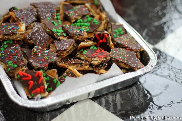 tray of christmas crack