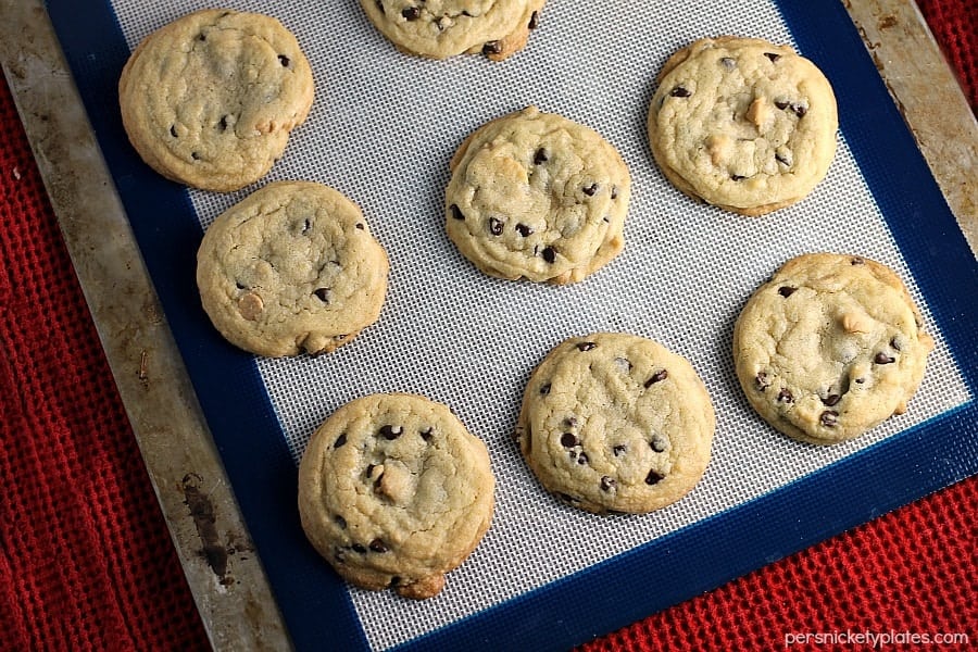 Small batch soft baked chocolate and peanut butter chip cookies! | Persnickety Plates