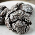 close up gooey butter cookie with powdered sugar