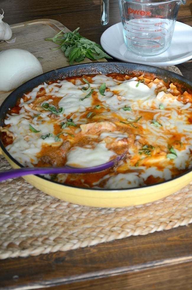 skillet lasagna with purple spoon February is a short month and life is hectic enough without scrambling to figure out what you're going to eat each night. I'm sharing a month worth of recipes to make your February Meal Plan for feeding your family a breeze!