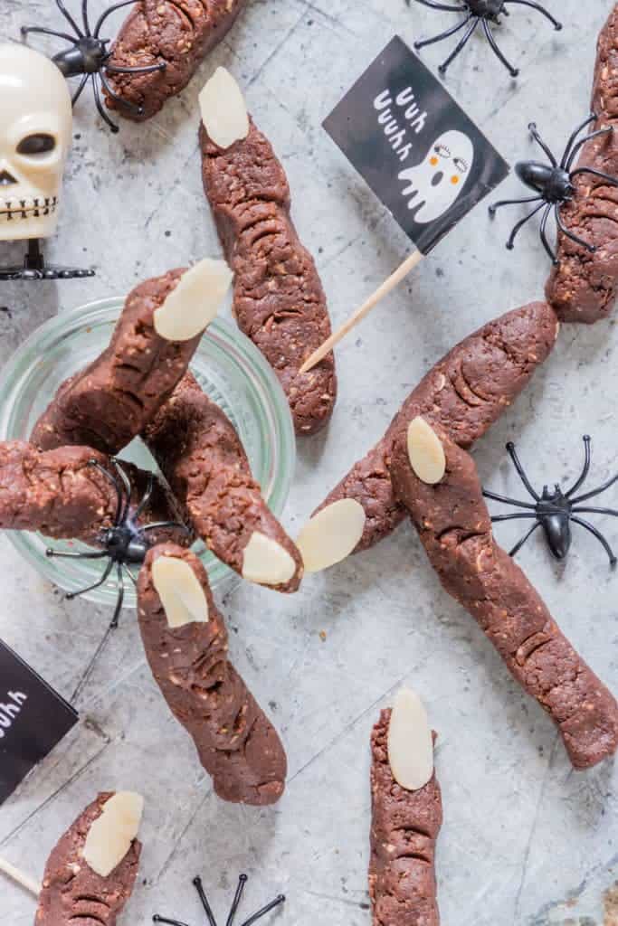zombie finger cookies