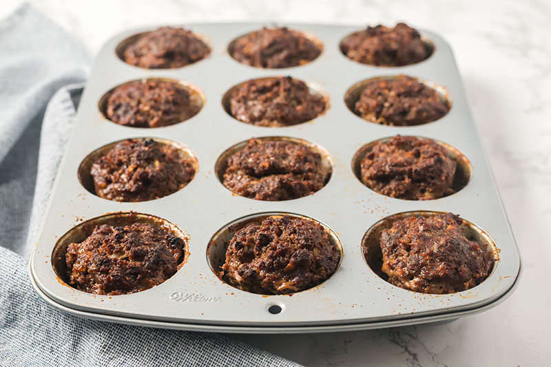 meatloaf muffins in cupcake tray
