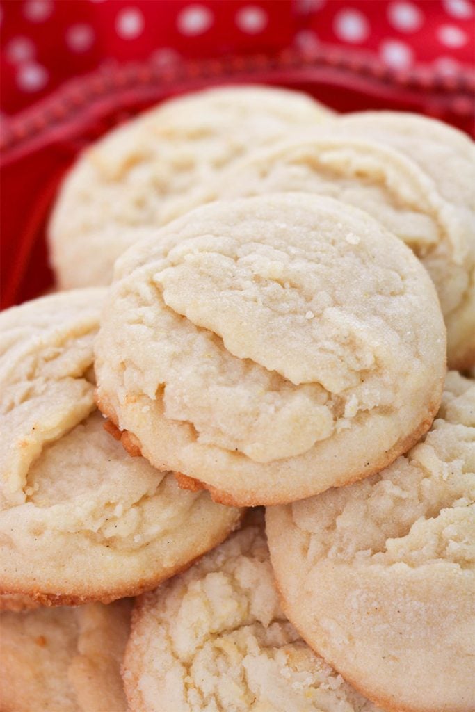 closeup of amish sugar cookies