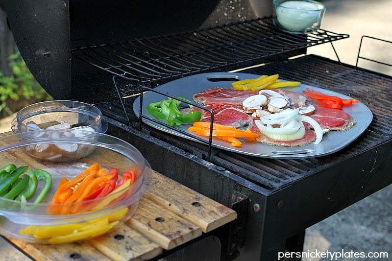 Grilled Philly Cheese Steak Sandwiches {& Gourmet Grillware Giveaway} | Persnickety Plates