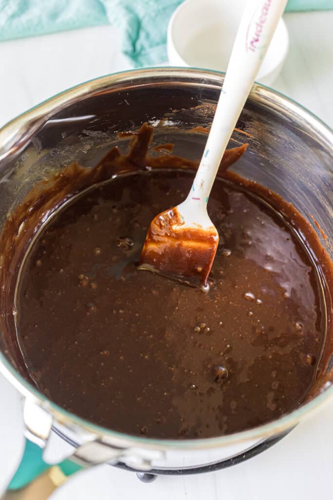 saucepan brownie batter.